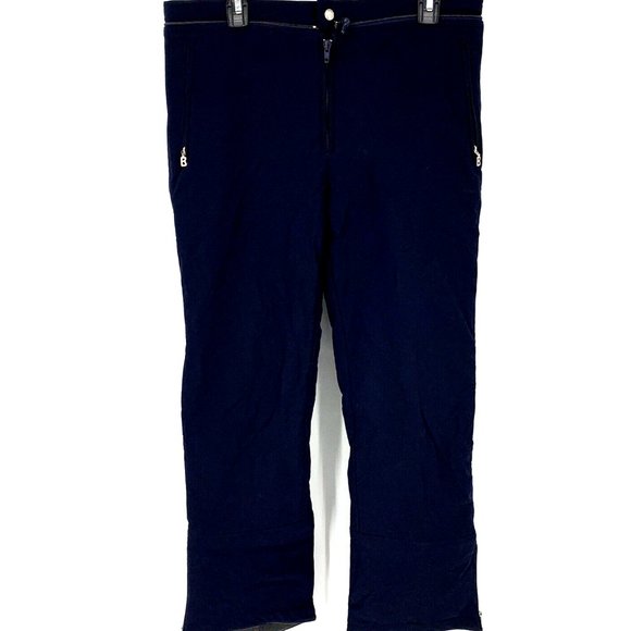 BOGNER Suit Connection Navy Blue Ski Pants Mens Sz 40 Insulated EUC - Picture 2 of 15